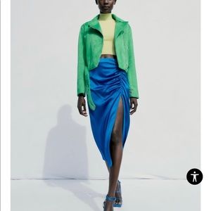 COPY - Brown slit midi skirt